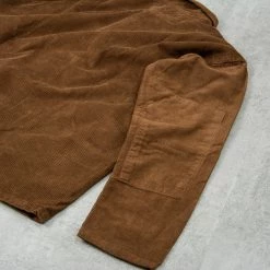 Uskees 3001 Button Corduroy Overshirt - Brown -hansen shop 3001ButtonCorduroyOvershirt Brown4 1024x1024