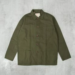 Uskees 3001 Button Overshirt - Vine Green