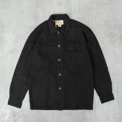Uskees 3003 Button Single Pocket Shirt - Black