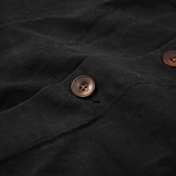 Uskees 3003 Button Single Pocket Shirt - Black -hansen shop 3003ButtonSinglePocketShirt Black2 1024x1024