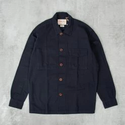 Uskees 3003 Button Single Pocket Shirt - Midnight Blue