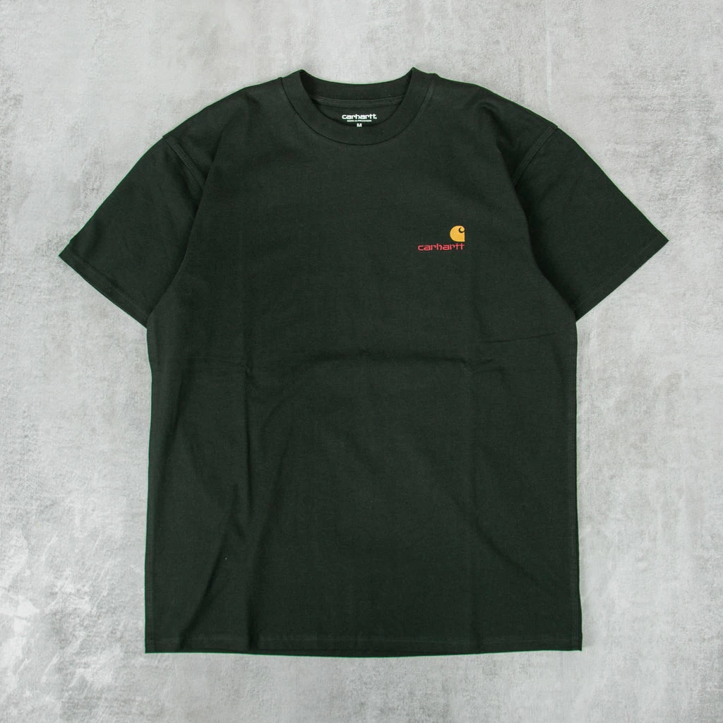 Carhartt WIP American Script S/S Tee - Dark Cedar 1 Carhartt WIP American Script S/S Tee - Dark Cedar