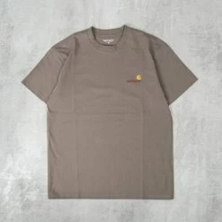 Carhartt WIP American Script S/S Tee - Teide / Gold