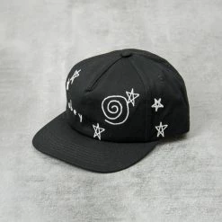 Obey Baseline 5 Panel Snapback - Black