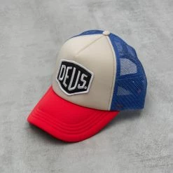 Deus Ex Machina Baylands Trucker Cap - Blue / Red