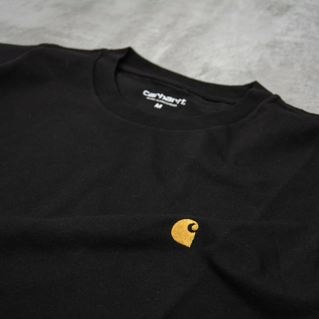 Carhartt WIP Chase S/S Tee - Black - Image 2