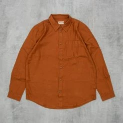 Nudie Chuck Fluid Twill Shirt - Cinnamon