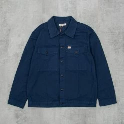 Nudie Colin Canvas Overshirt - Indigo Blue