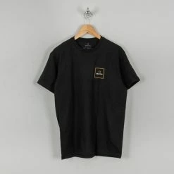 Brixton Alpha Square S/S Standard Tee - Black / Lemon Curry