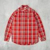 Nudie Filip Basket Plaid Shirt - Red