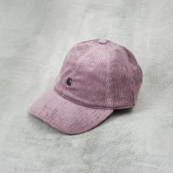 Carhartt WIP Harlem Cap Cord - Misty Thistle / Black