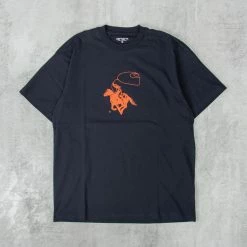 Carhartt WIP Lasso Tee - Dark Navy / Phoenix