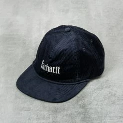 Carhartt WIP Letterman Cap - Dark Navy / Wax