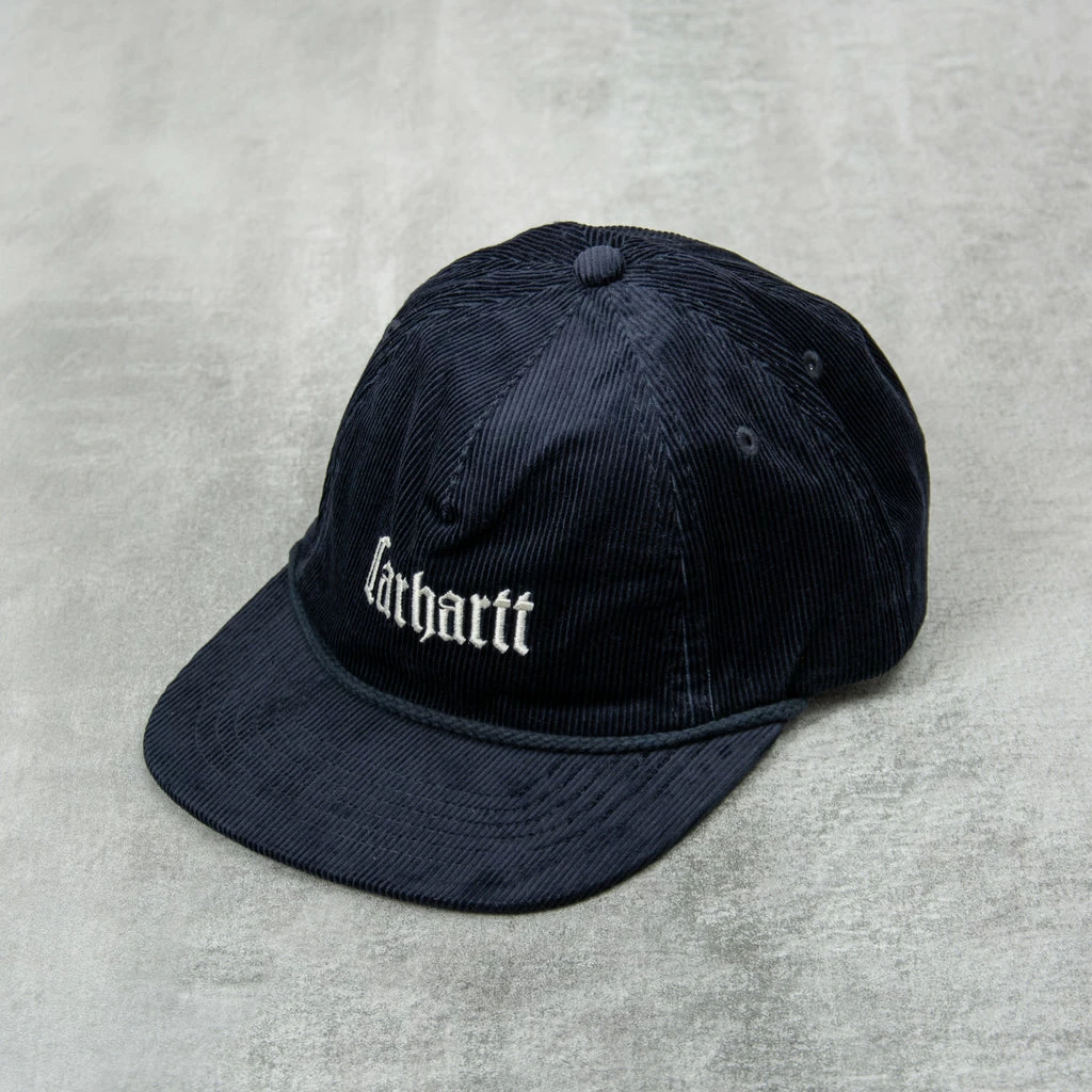 Carhartt WIP Letterman Cap - Dark Navy / Wax