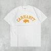 Carhartt WIP Locker Tee - Ash Heather / Brown