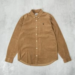 Carhartt WIP Madison Fine Cord L/S Shirt - Buffalo / Black