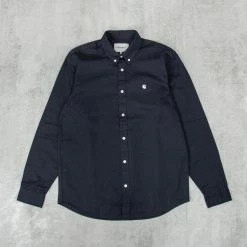 Carhartt WIP Madison L/S Shirt - Dark Navy / Wax