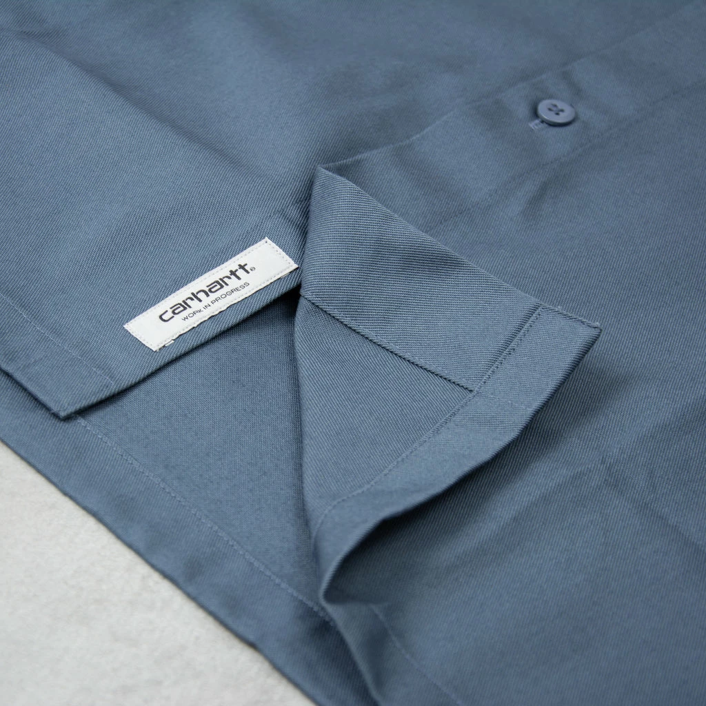 Carhartt WIP Master S/S Shirt - Storm Blue - Image 3