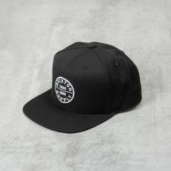 Brixton Oath III Snapback Cap - Black