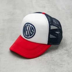 Deus Ex Machina Pill Trucker Cap - Red / Navy