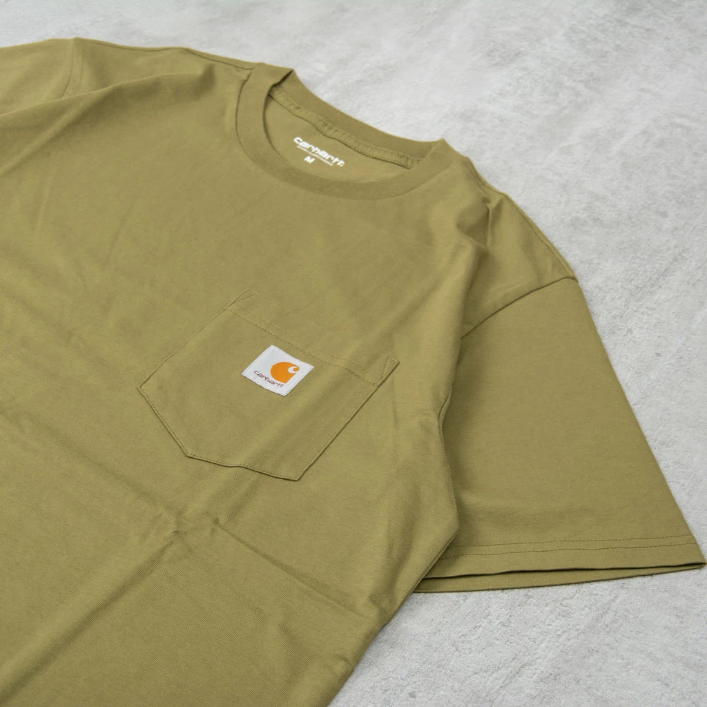 Carhartt WIP S/S Pocket Tee - Kiwi 2 Carhartt WIP S/S Pocket Tee - Kiwi - Image 2
