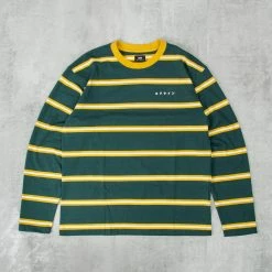 Edwin Quarter L/S Tee - Pine Grove