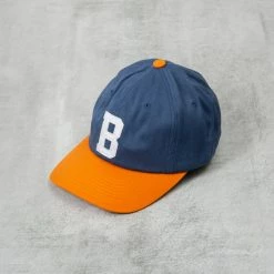 Brixton Reynolds MP Cap - Washed Navy / Paradise Orange