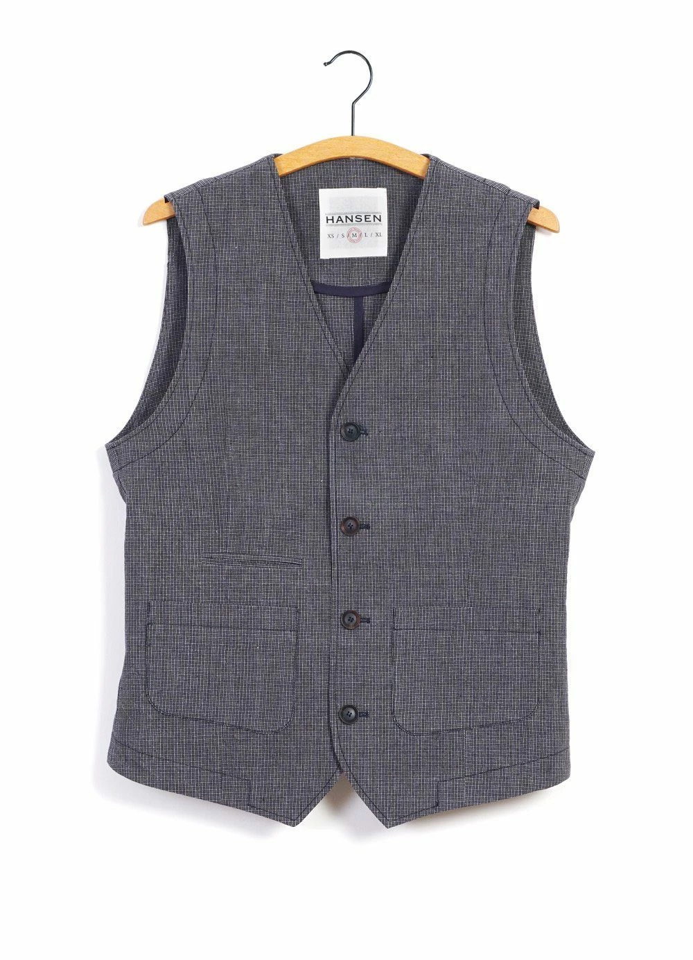 HANSEN GARMENTS HALFDAN | Classic Waistcoat | River