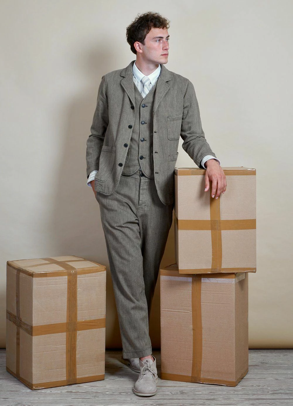 HANSEN GARMENTS HARALD | Casual Waistcoat | Lion - Image 4