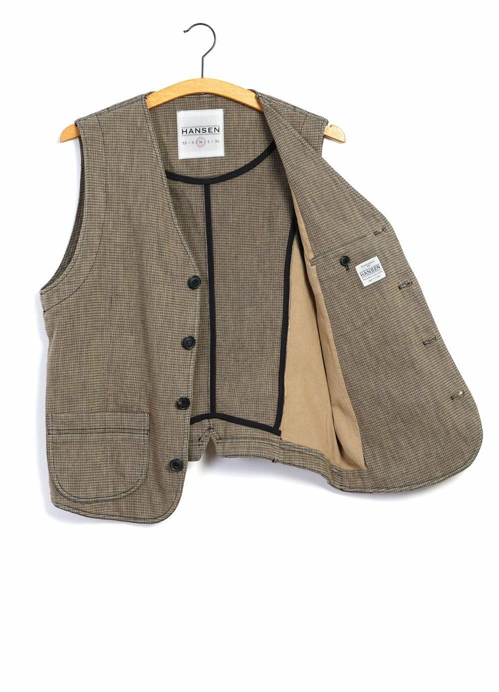 HANSEN GARMENTS HARALD | Casual Waistcoat | Lion - Image 5
