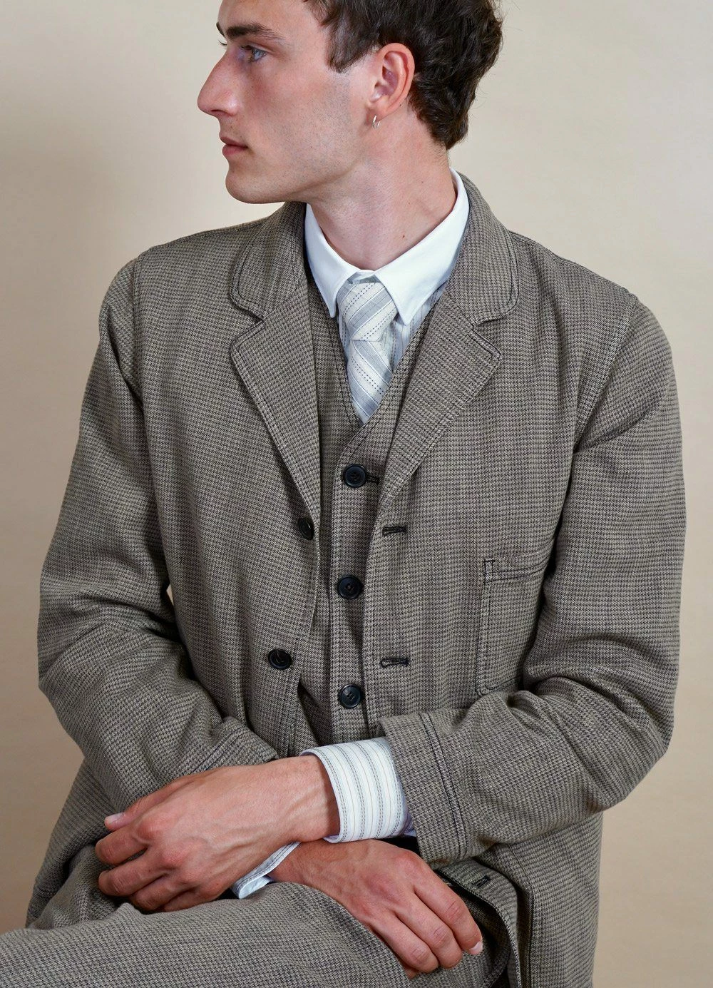 HANSEN GARMENTS HARALD | Casual Waistcoat | Lion - Image 3