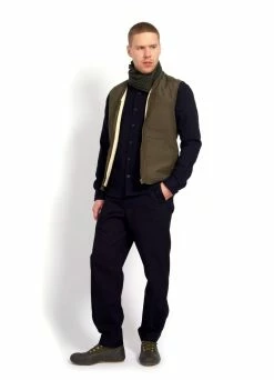 HANSEN GARMENTS HERBERT | Lined Zipper Work Waistcoat | Tech Army -hansen shop herbert lined zipper work waistcoat tech army 255 166653