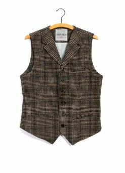 HANSEN GARMENTS WILLIAM | Lapel Waistcoat | Checkered